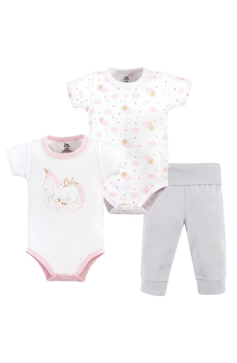 Yoga Sprout Gentle Cotton Clothing Bundle, Main, color, Unicorn
