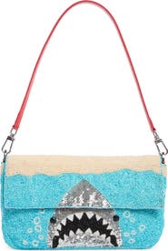 STAUD Timmy Beaded Shoulder Bag