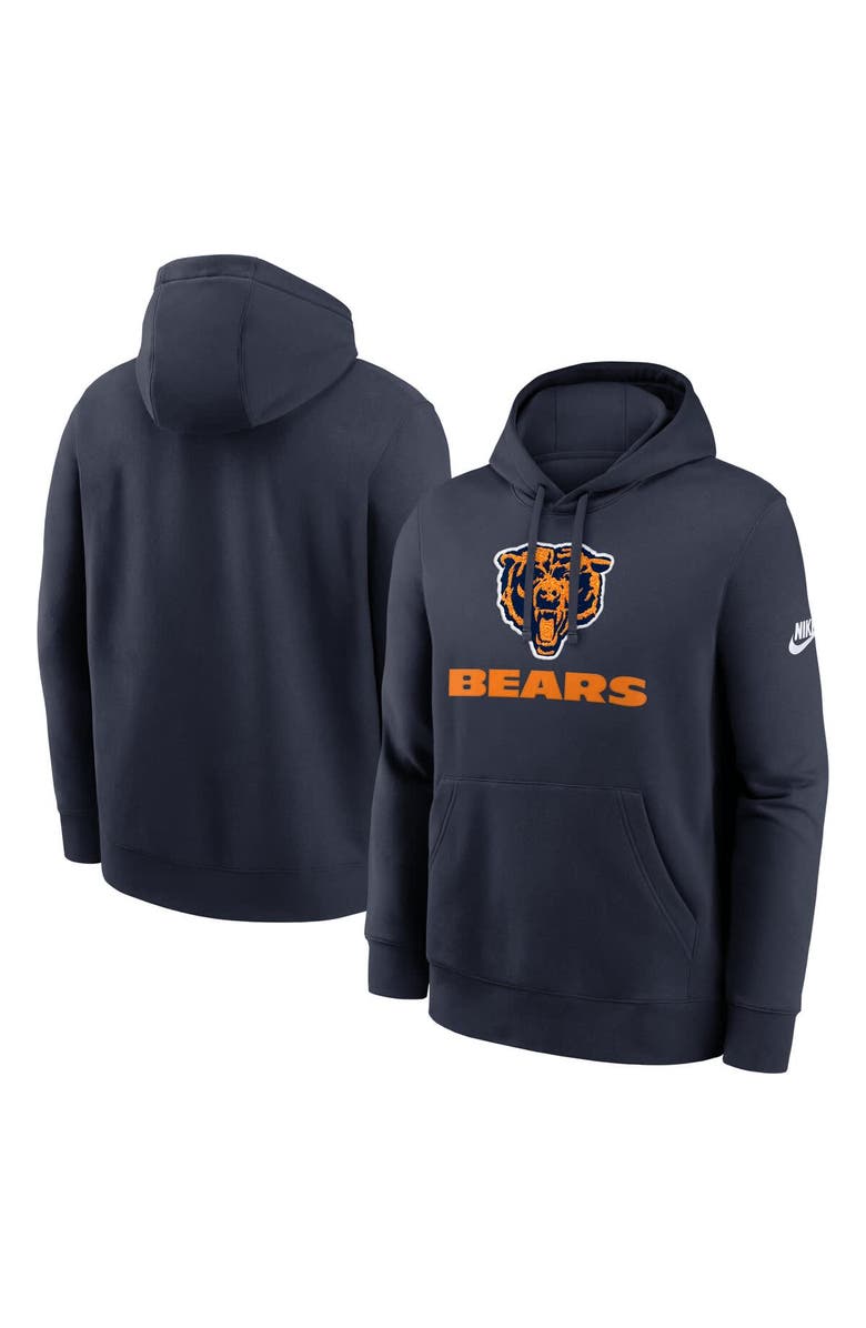Nike Men's Nike Navy Chicago Bears Best Season Rewind Club Pullover Hoodie, Main, color, Navy