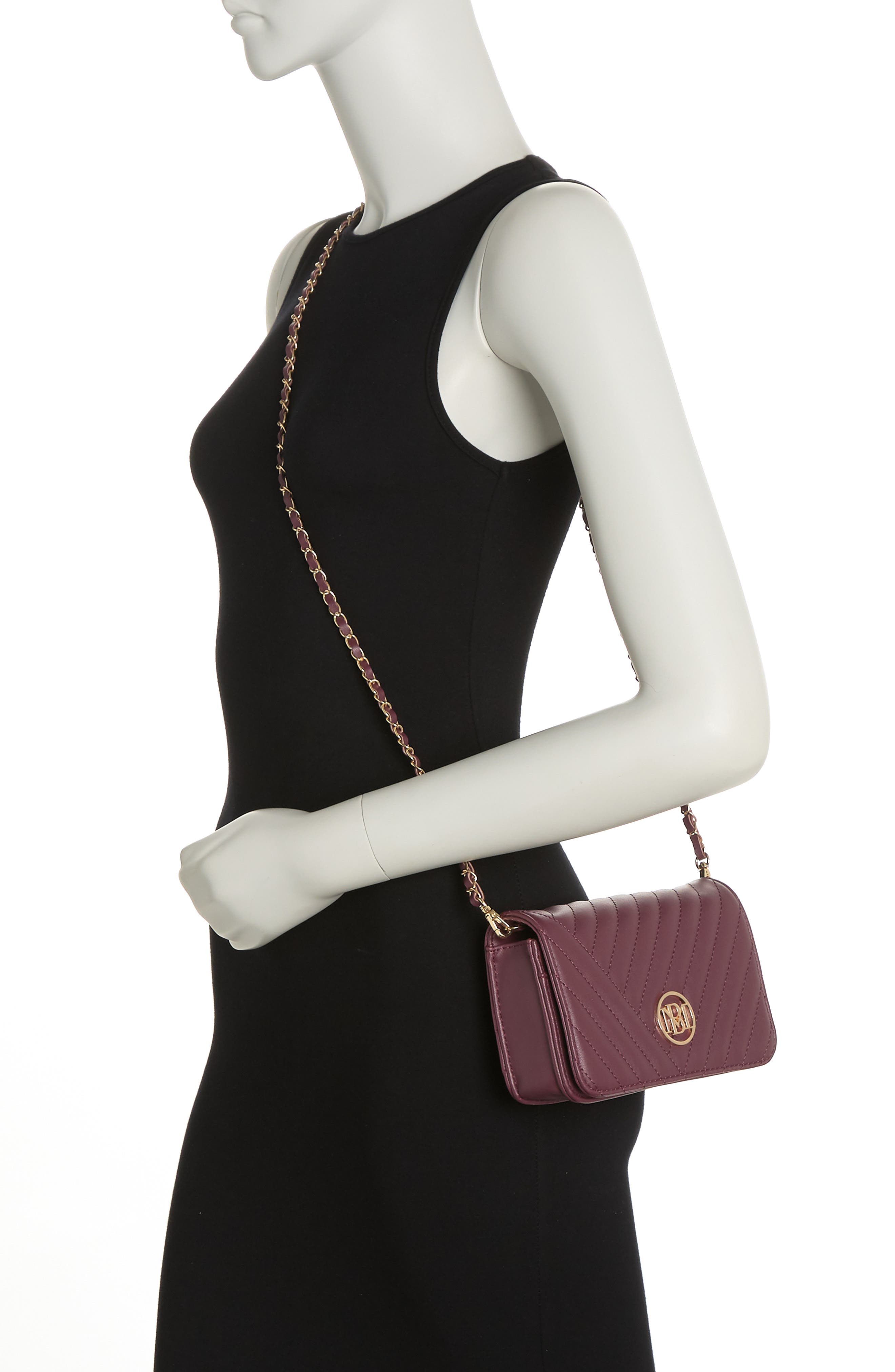 Badgley Mischka Collection Studio Crossbody Bag, Alternate, color, Plum