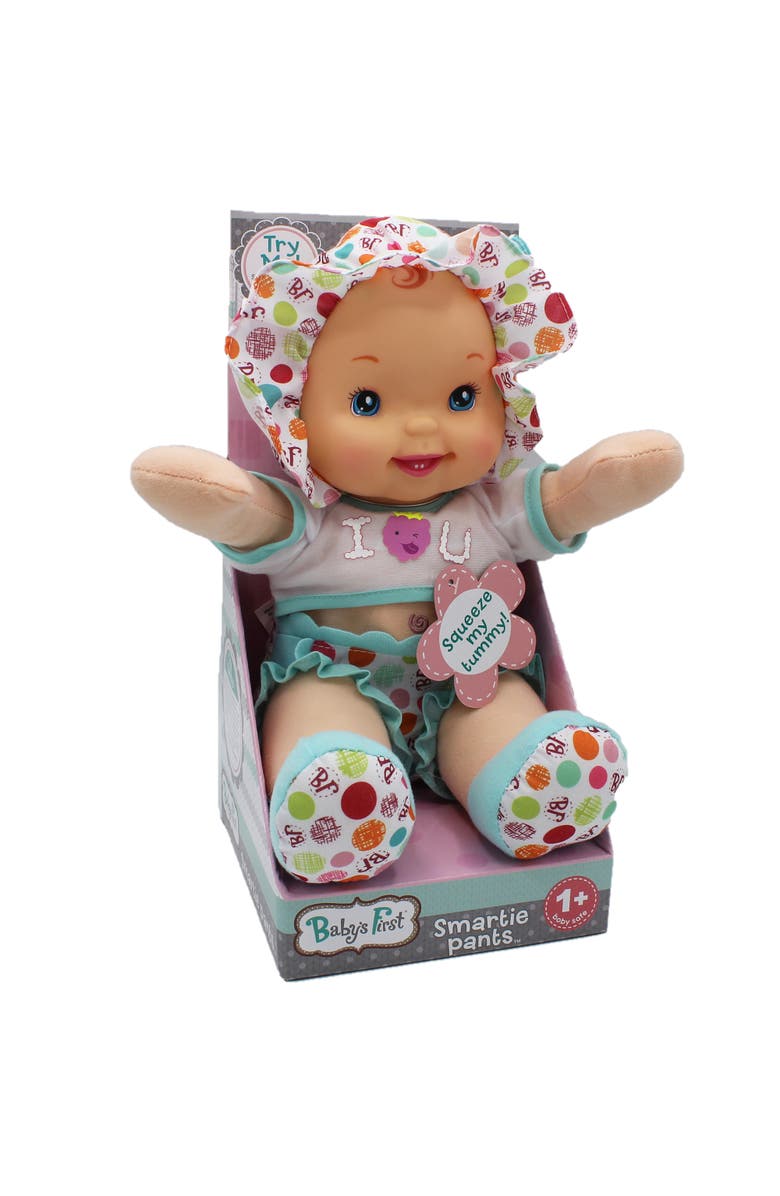 Baby's First Smartie Pants Doll With Raspberry White Tshirt, Alternate, color, 