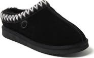 DEARFOAMS Fireside Grafton Genuine Shearling Clog Slipper with Embroidery