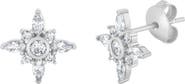 Crislu Brilliant & Marquise Cubic Zirconia Star Stud Earrings