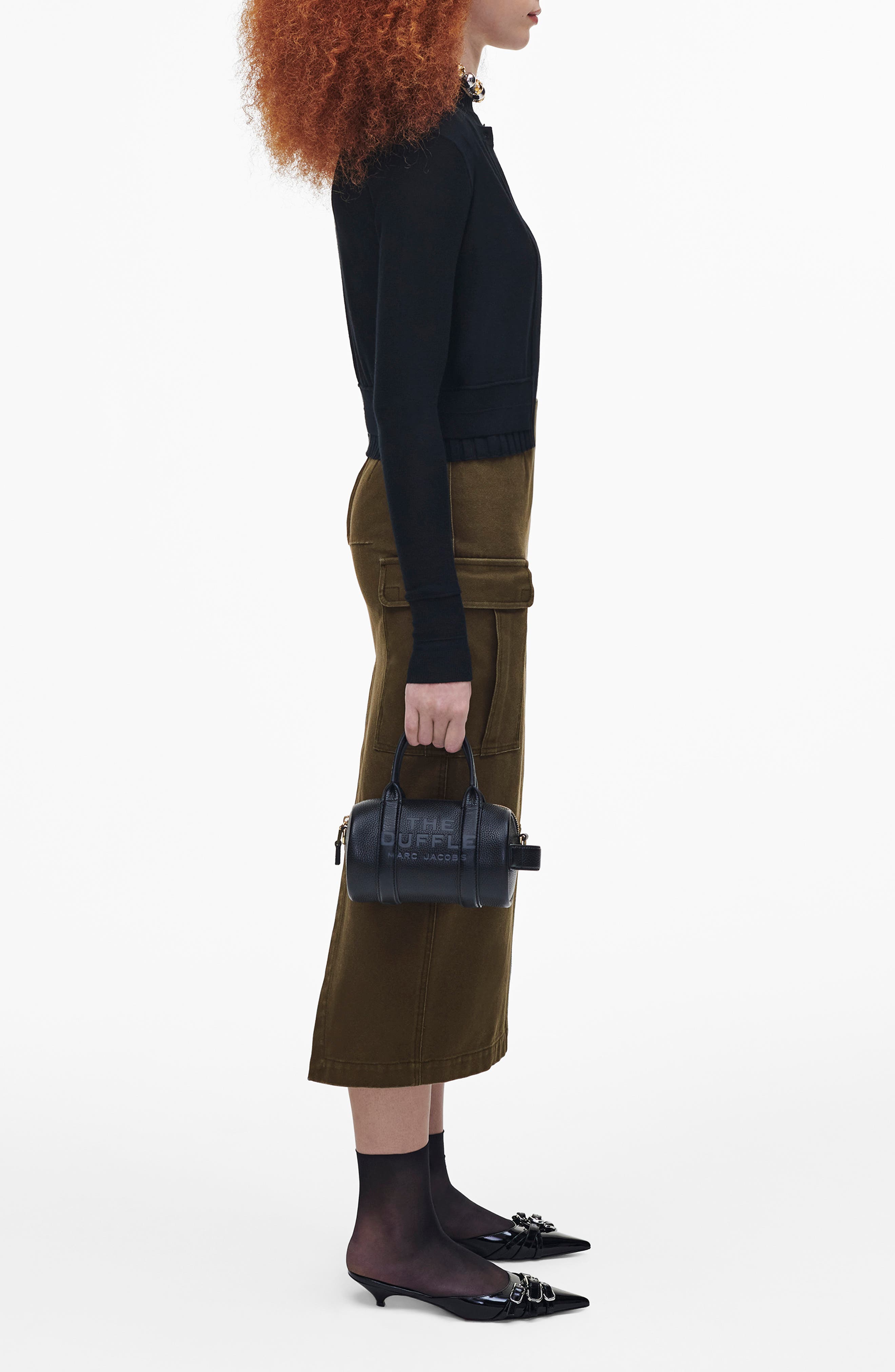 Marc Jacobs The Mini Leather Duffle Bag, Alternate, color, 