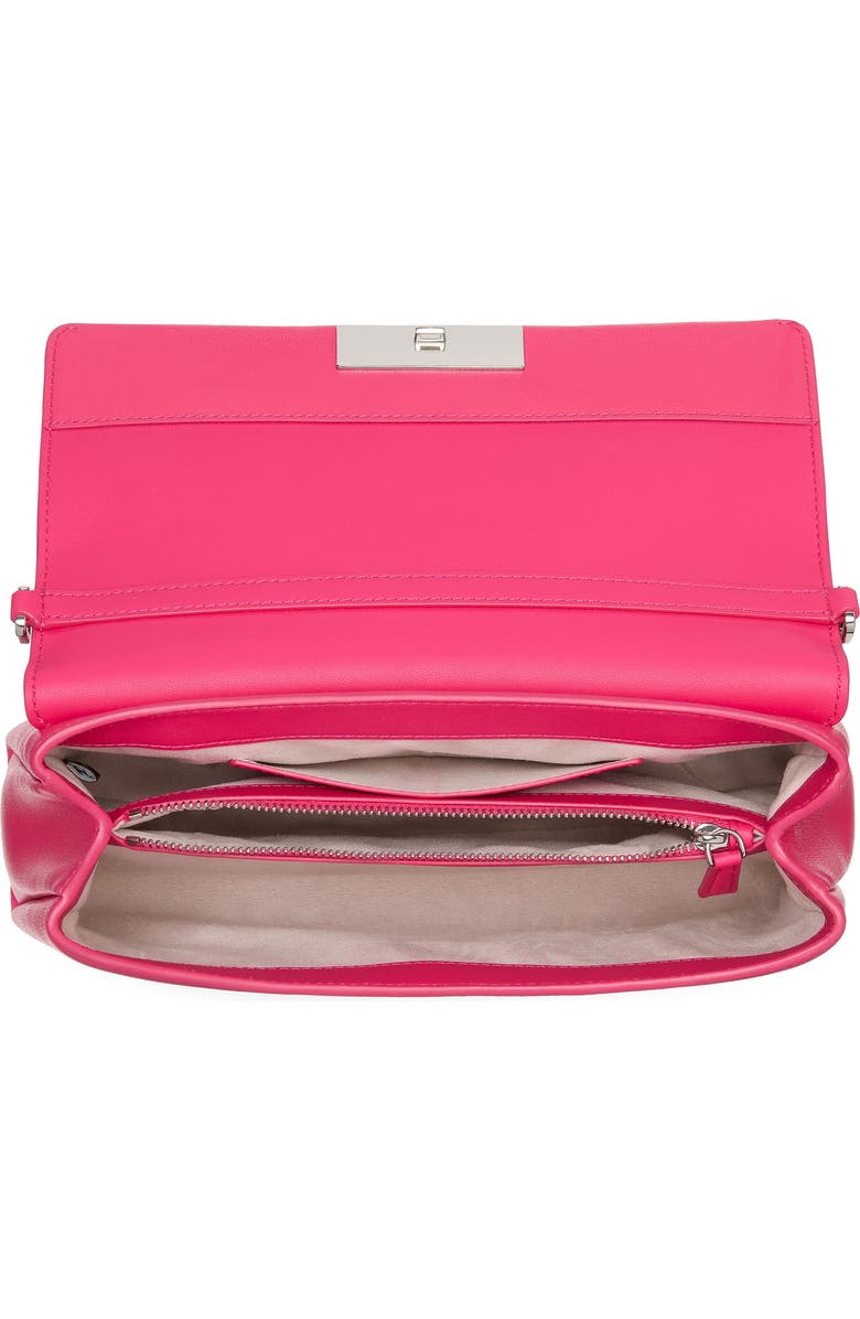 Kate Spade New York grace embellished lock leather crossbody bag, Alternate, color, Rosehip