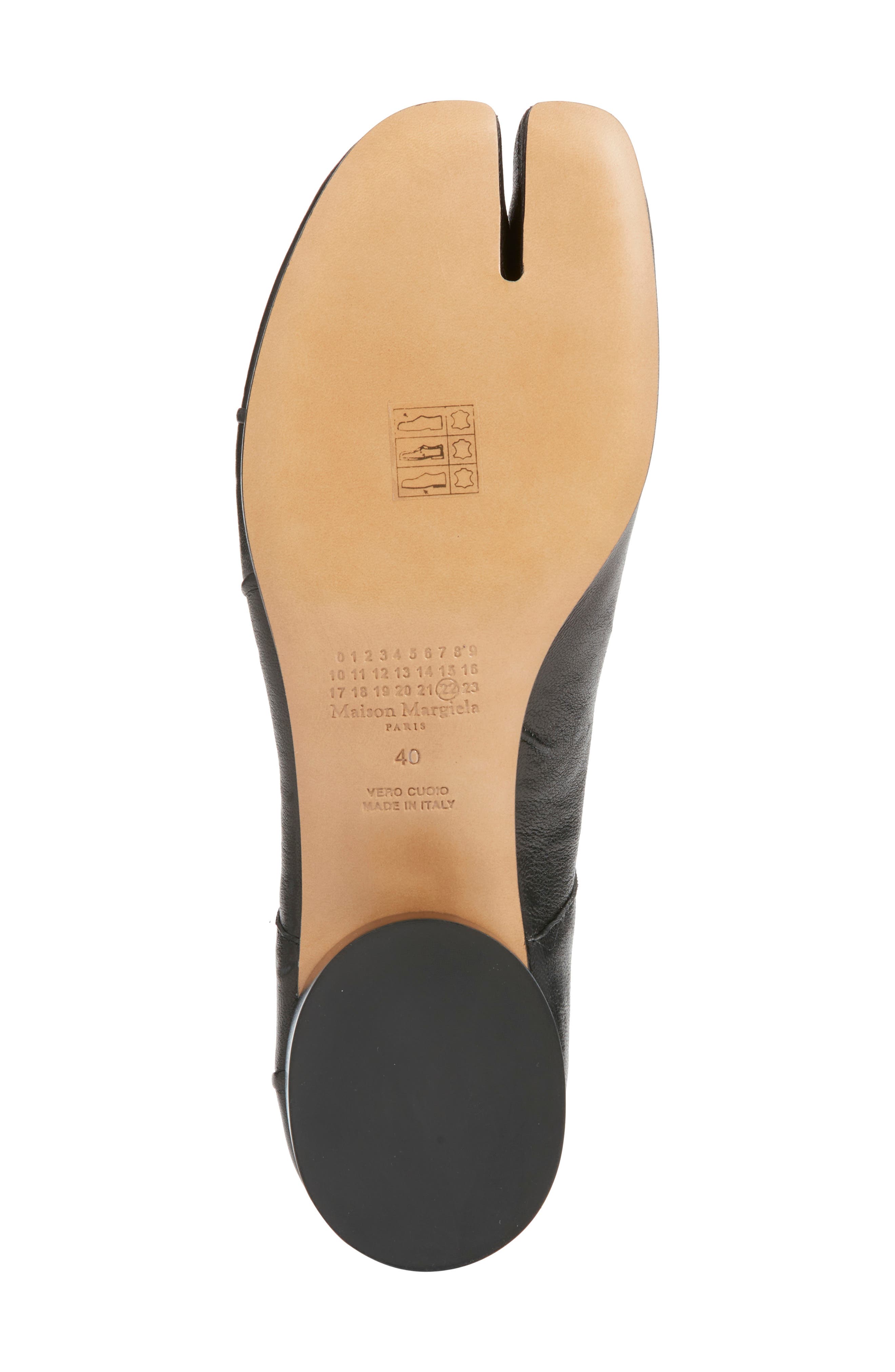 Maison Margiela Tabi Ballerina Pump, Alternate, color, Black