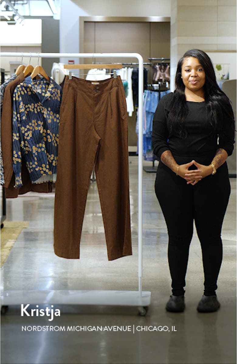 Flora High Waist Hemp Blend Pants, sales video thumbnail