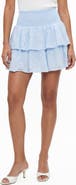 Love By Design Kara Embroidered Eyelet Tiered Miniskirt