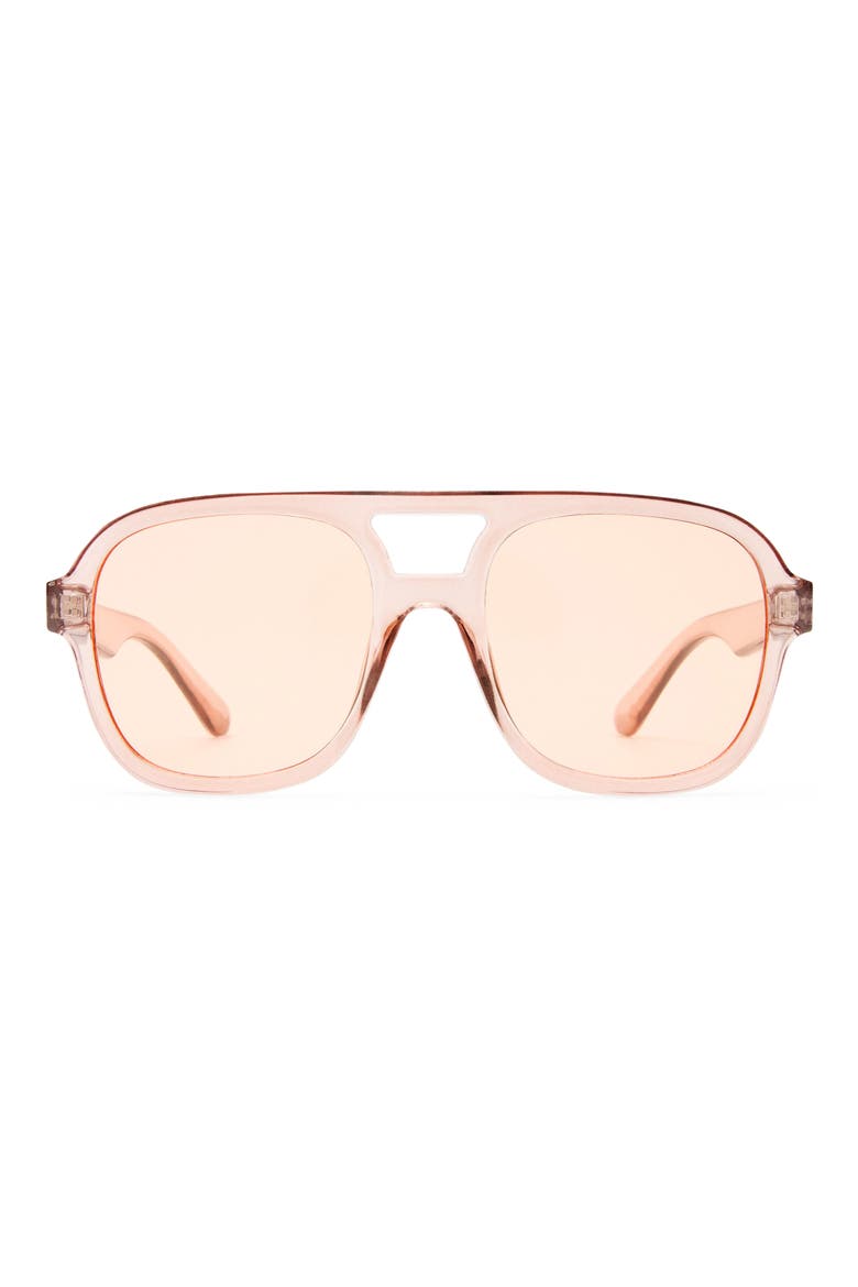 Whirlpool 53mm Aviator Sunglasses, Main, color, SAND / PEACH TINT
