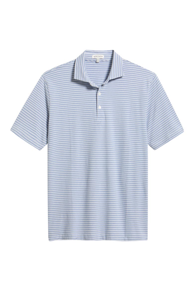 Turner Crown Flex Pima Cotton Blend Polo, Alternate, color, BLUE FREESIA