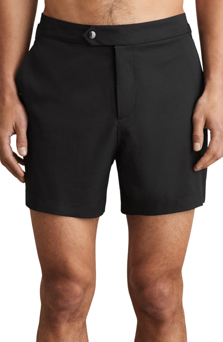Reiss Sun Swim Trunks, Main, color, Black