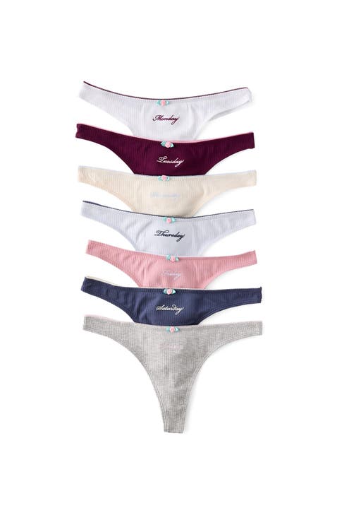 Women's Day By Day Organic Cotton Picot G String Brief