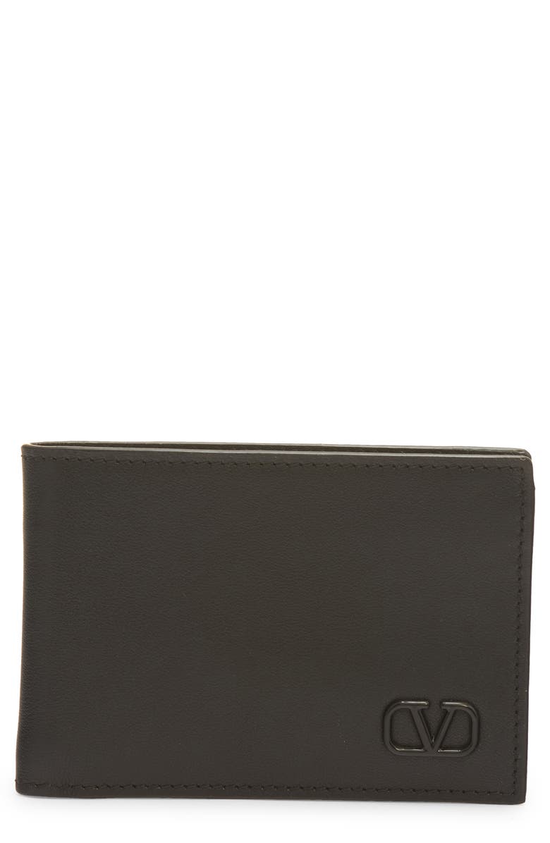 Valentino Garavani VLOGO Calfskin Bifold Wallet, Main, color, 