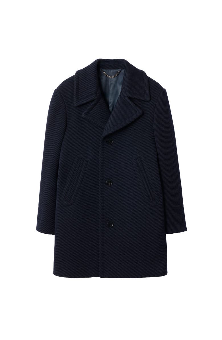 Burberry Wool Tailored Coat, Alternate, color, Nightshade Blue/Twilight Blue