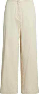 Nordstrom High Waist Stretch Cotton Wide Leg Pants