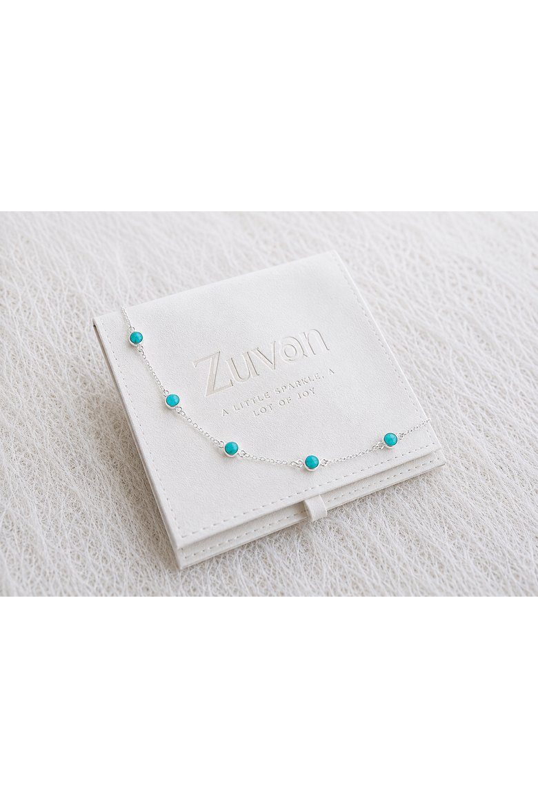 December Birthstone Turquoise Bracelet, Alternate, color, Silver