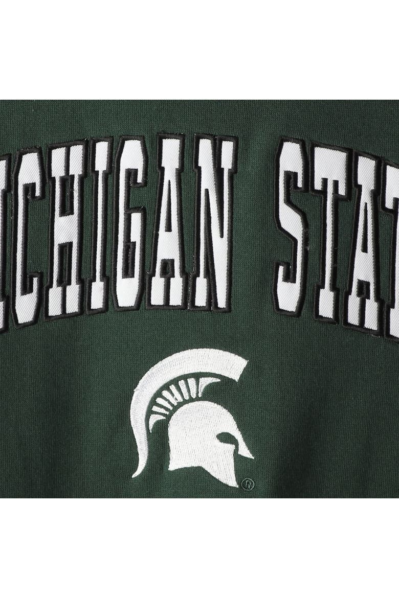 Youth Colosseum Green Michigan State Spartans 2-Hit Team Pullover Hoodie, Alternate, color, Green