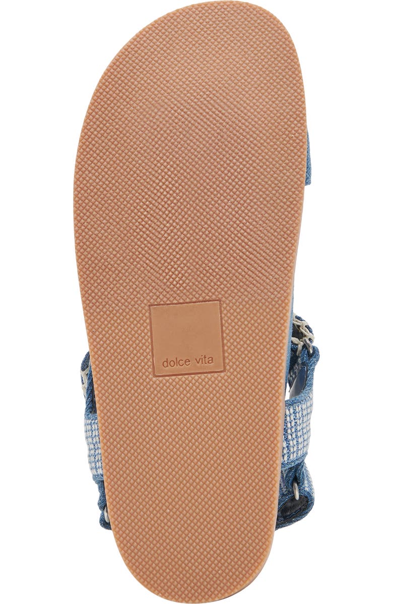 Dolce Vita Senora Stitched Sandal, Alternate, color, Blue Multi