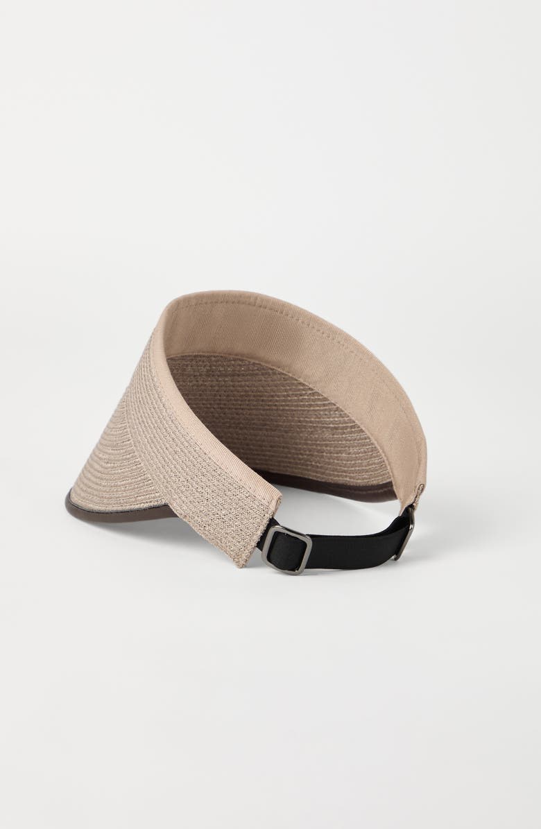 Brunello Cucinelli Visor with monili, Alternate, color, 