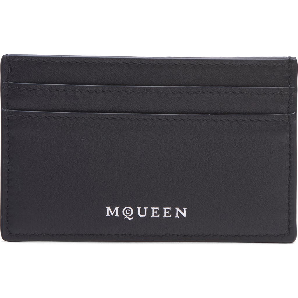 Alexander Mcqueen Mcqueen Leather Card Case In Multi