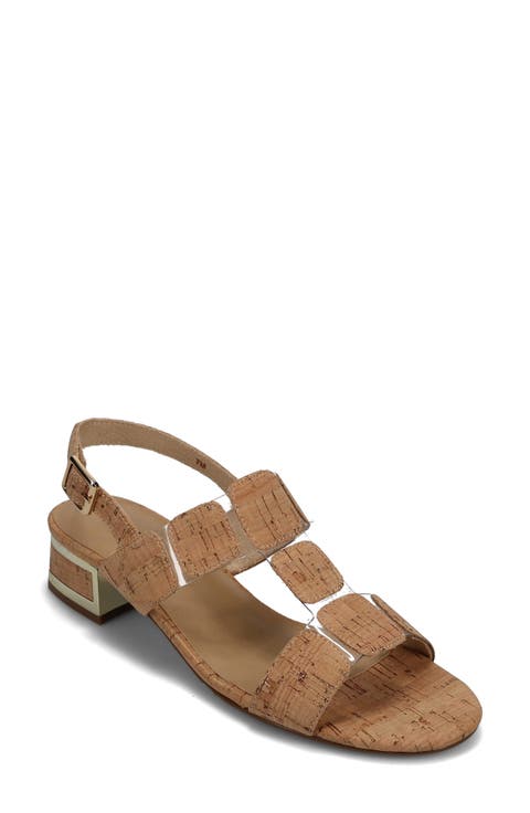 Hatty Metallic Slingback Sandal (Women)