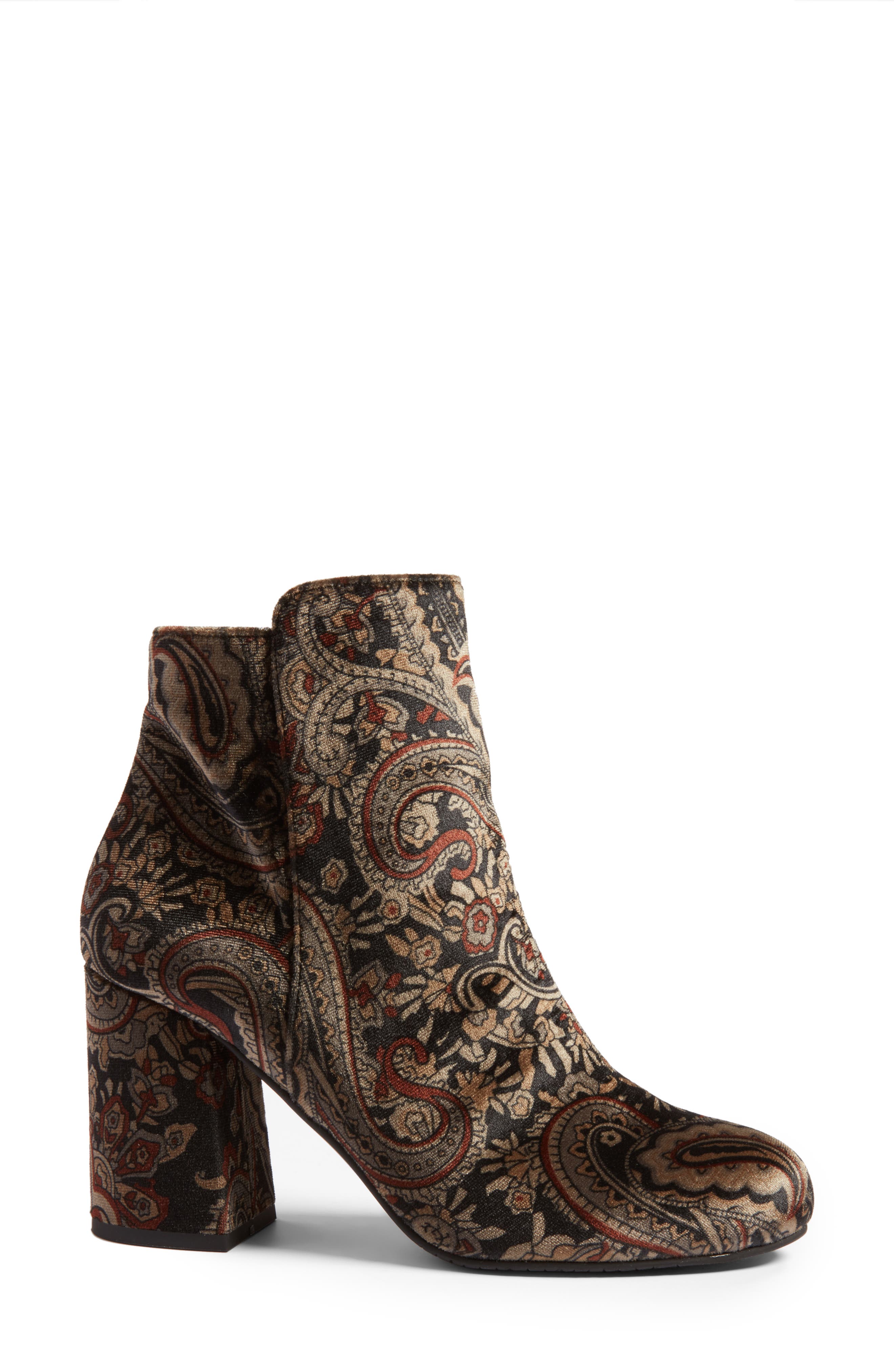 BP. Kolo Paisley Velvet Bootie, Alternate, color, 