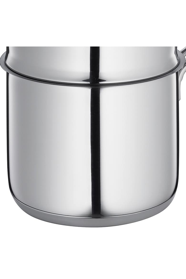 Mini Double Boiler Set w/ Glass Lid, 1.6 qt., 5.5-Inch Diameter, Alternate, color, Silver