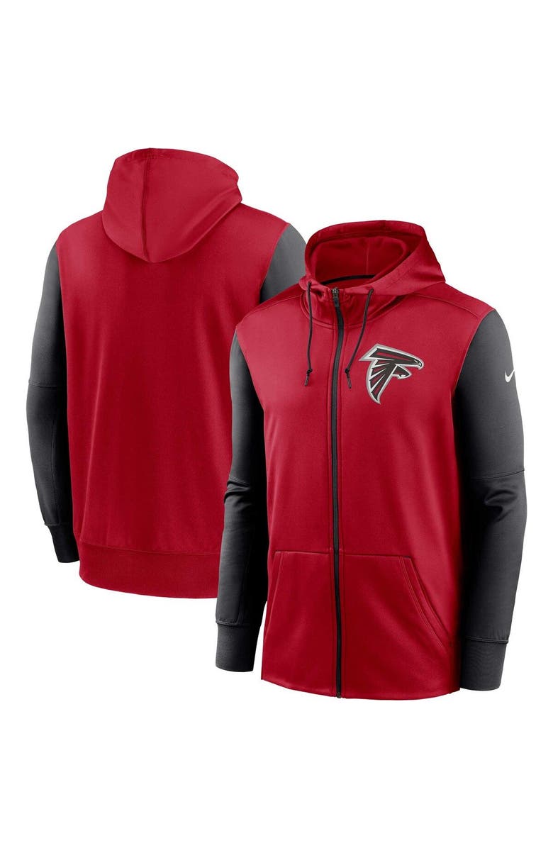 Nike Men's Nike  Red Atlanta Falcons Performance Full-Zip Hoodie, Main, color, 