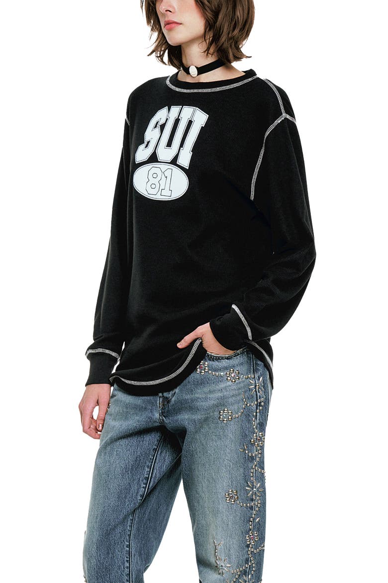 Sui 81 Thermal Shirt, Alternate, color, BLACK MULTI