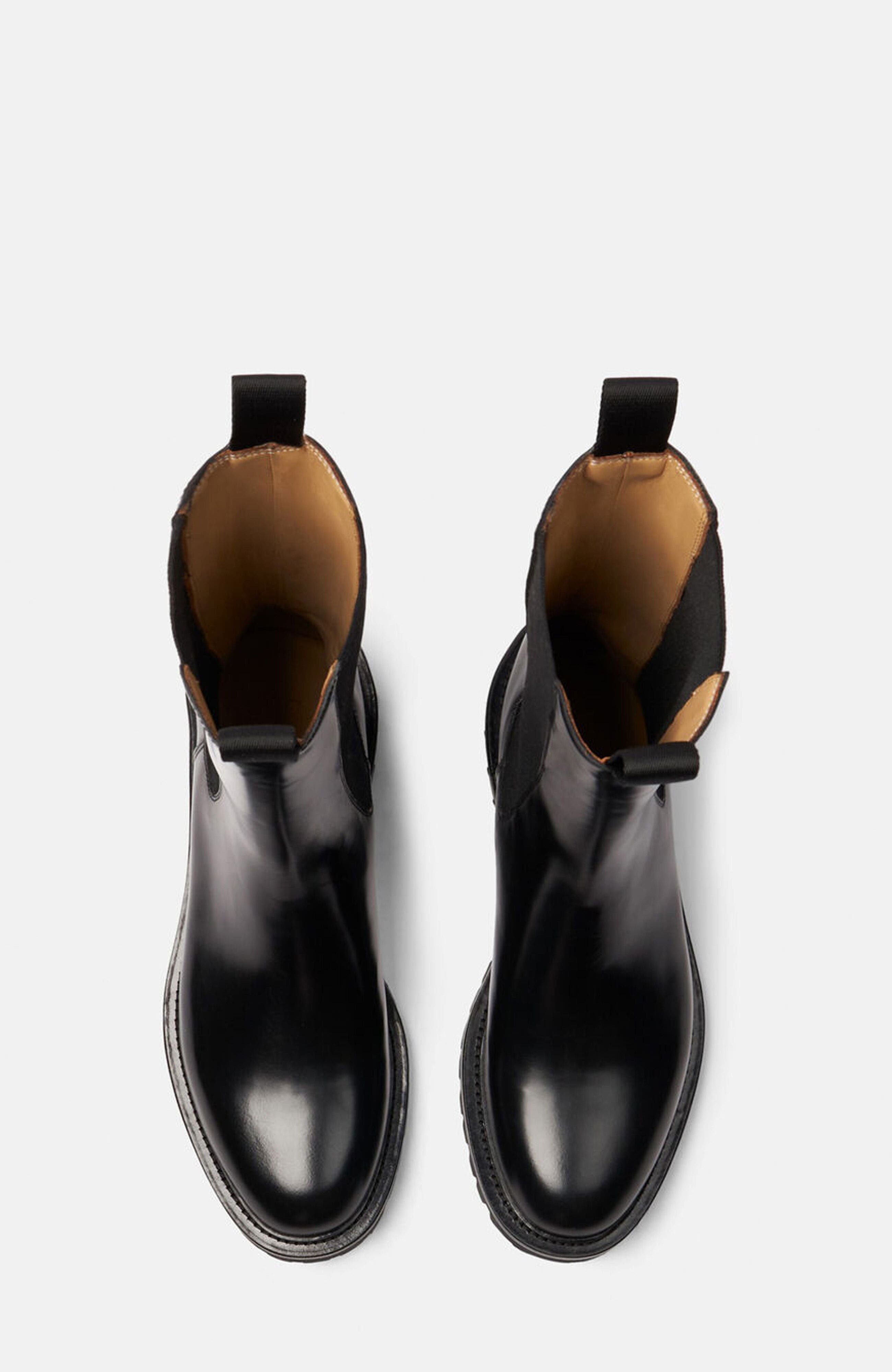 SCAROSSO Wooster Chelsea Boots, Alternate, color, Black - Brushed Calf