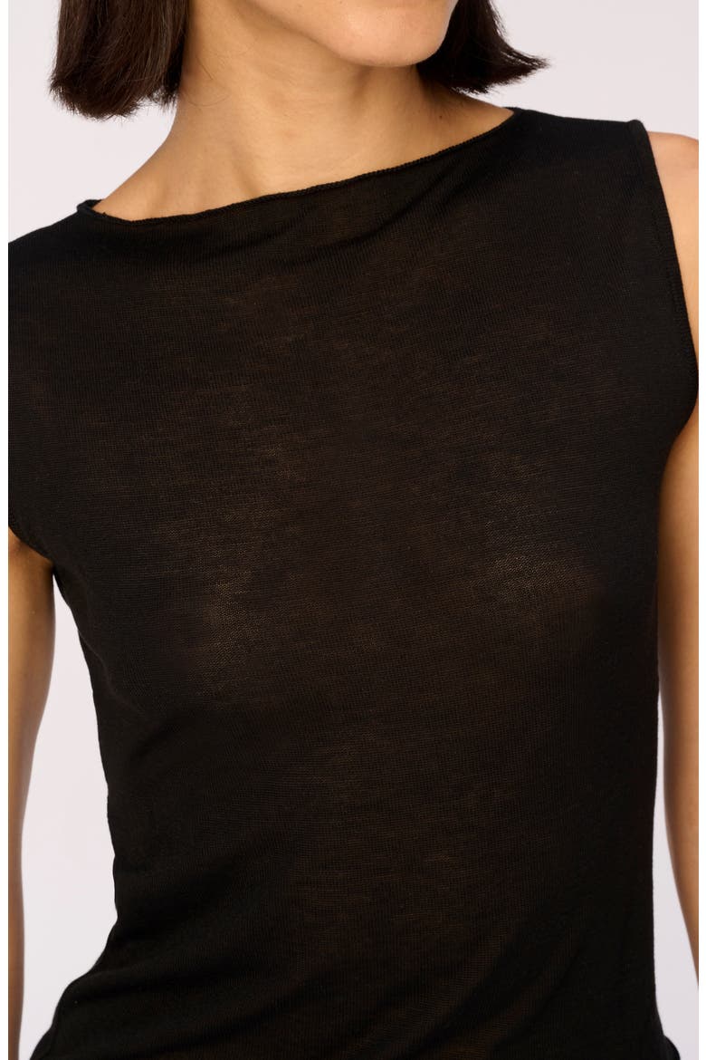 Sleeveless Knit Shell, Alternate, color, BLACK (KNIT)