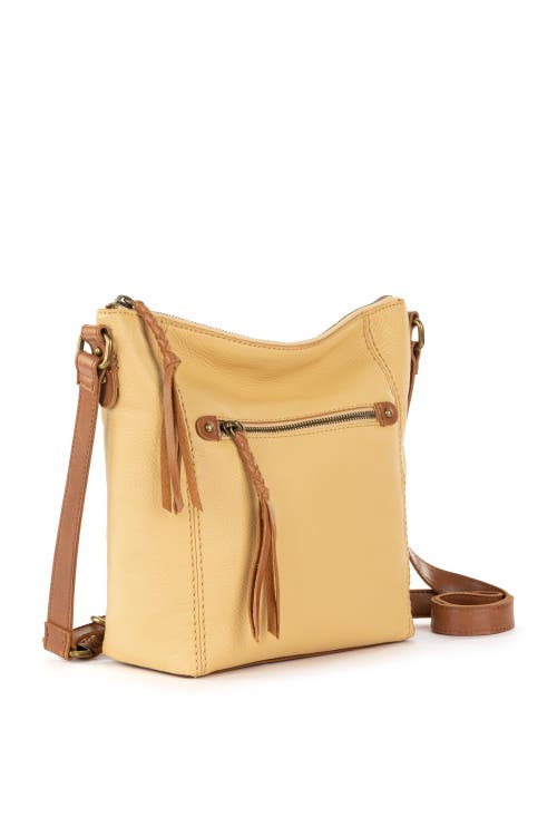 The Sak Ashland Leather Crossbody Bag In Buttercup