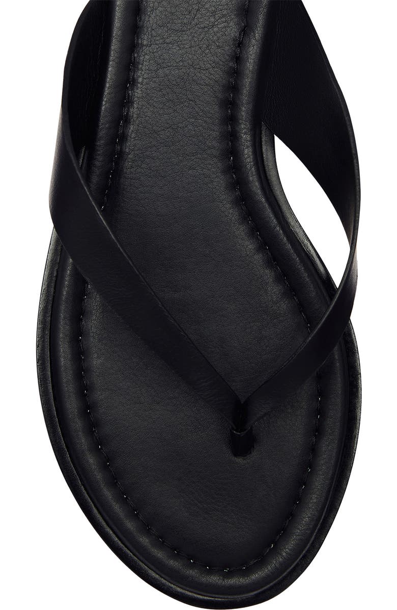 Reformation Jessie Flip Flop, Alternate, color, Black Leather