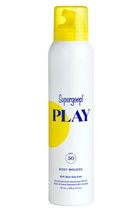 Supergoop! Play Body Mousse Broad Spectrum SPF 50 Sunscreen