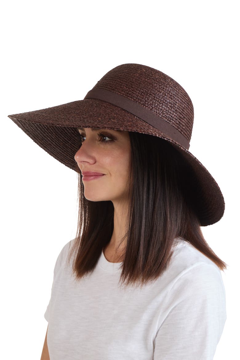 Wide Brim Sun Hat, Alternate, color, BROWN