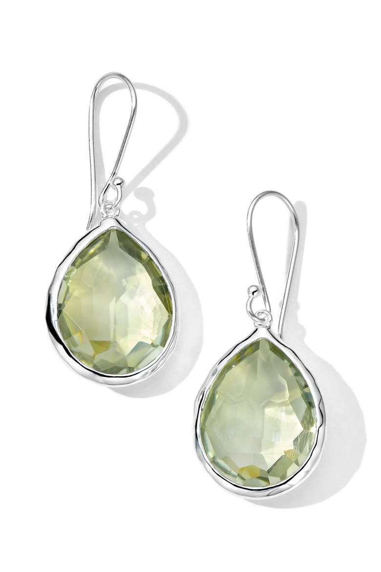 Rock Candy® Teardrop Earrings, Main, color, SILVER/ PERSIOLITE