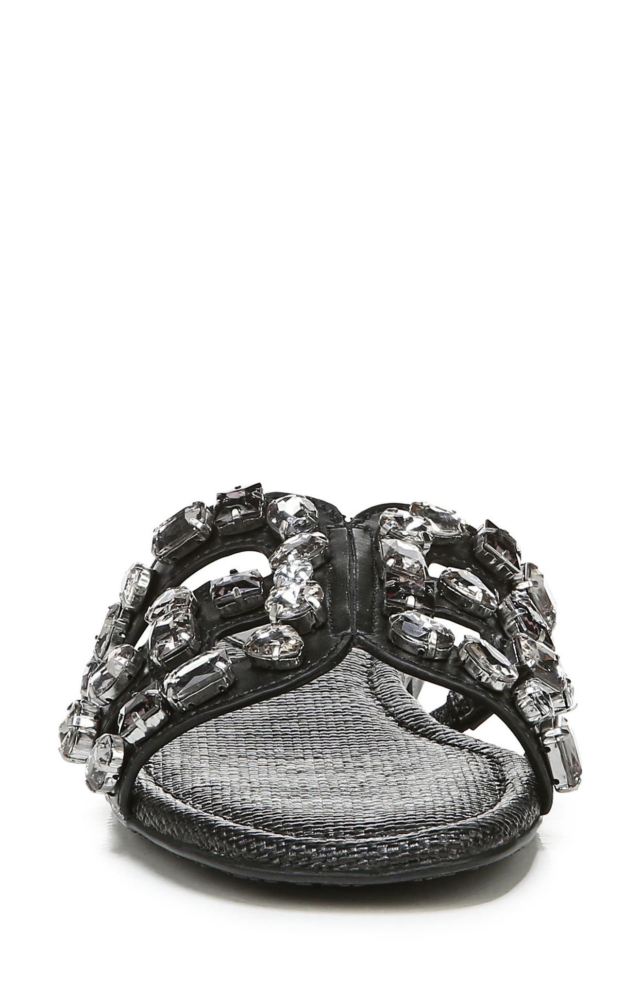 Sam Edelman Bay Embellished Cutout Slide Sandal, Alternate, color, 