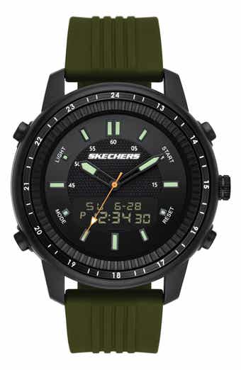 Wilkie Ana-Digi Silicone Strap Watch, 50mm