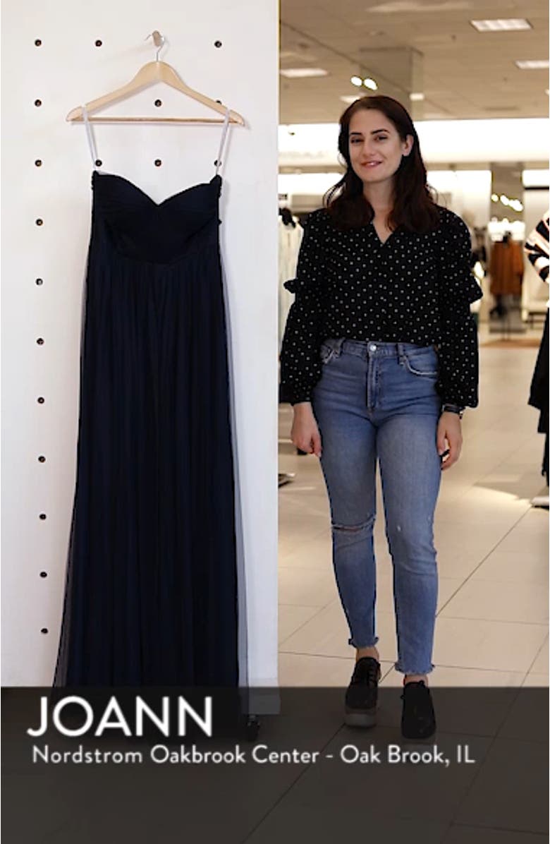 Annabelle Convertible Tulle Column Dress, sales video thumbnail