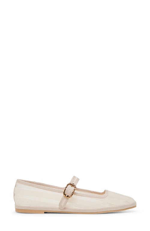 Dolce Vita Tameka Mesh Mary Jane Flat In Bone Stripe Mesh
