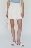 VERO MODA Natali Tiered Smocked Waist Miniskirt