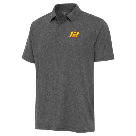 Men's Antigua Heather Black Ryan Blaney Par 3 Polo