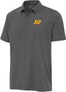 ANTIGUA Men's Antigua Heather Black Ryan Blaney Par 3 Polo