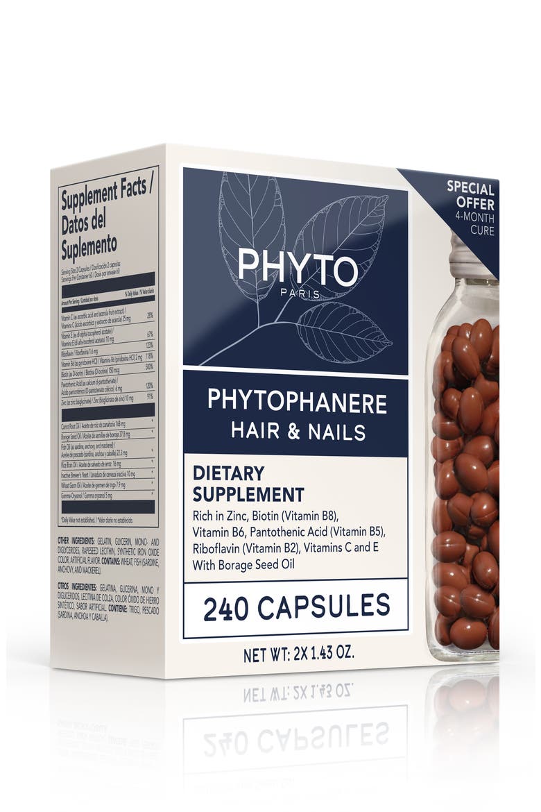 Phytophanère Dietary Supplement for Hair & Nails Duo Pack, Main, color, NO COLOR
