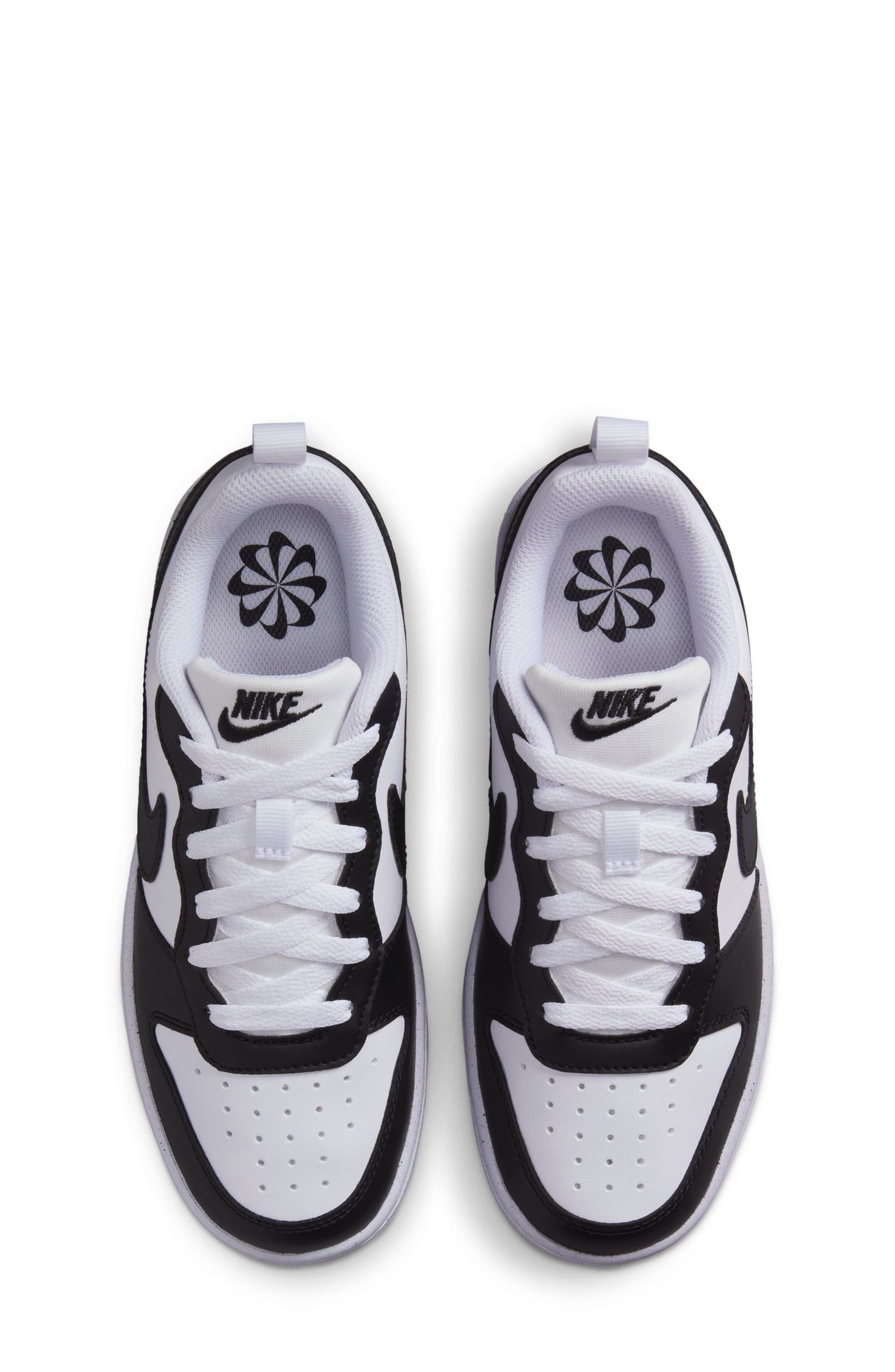 Nike Kids' Court Borough Low Top Sneaker, Alternate, color, White/ Black/ Black