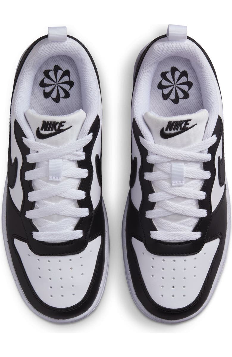 Nike Kids' Court Borough Low Top Sneaker, Alternate, color, White/ Black/ Black
