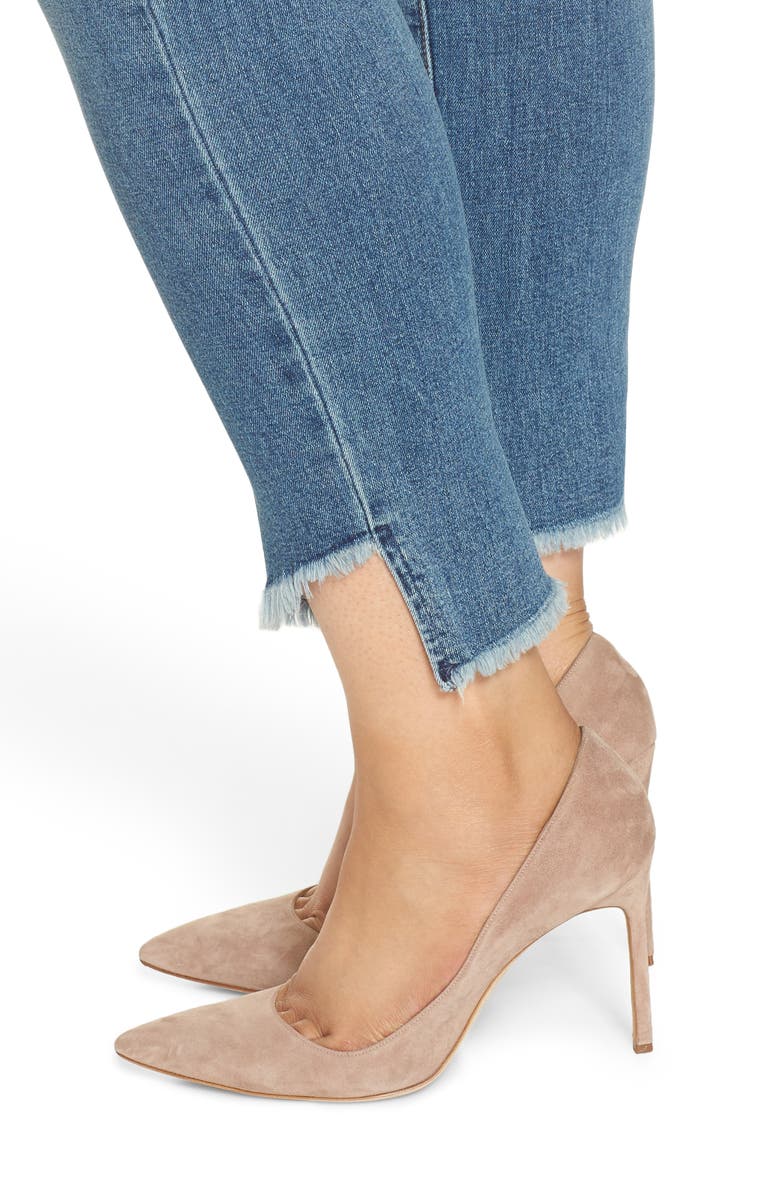 Seven7 Coil Step Hem Skinny Jeans, Alternate, color, 