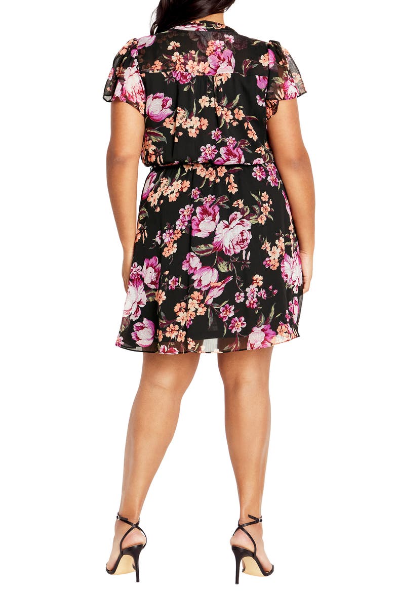 Margo Print Tie Waist Dress, Alternate, color, PRINT