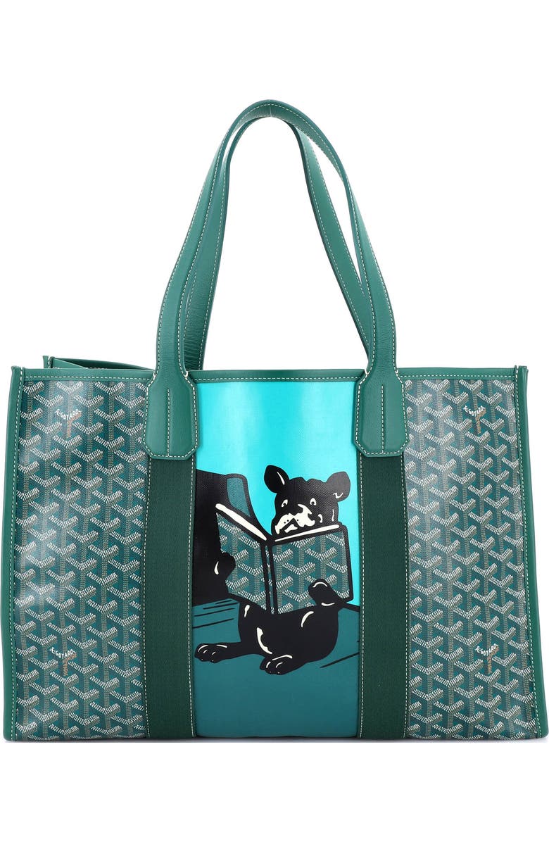 Pre-Owned Goyard Villette Tote Printed Coated Canvas MM, Main, color, Green