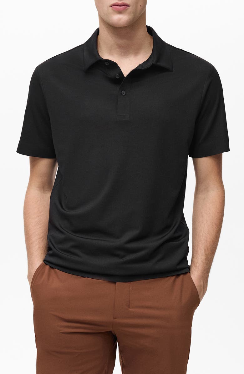 MANGO Thermoregulating Performance Slim Fit Stretch Polo, Main, color, 